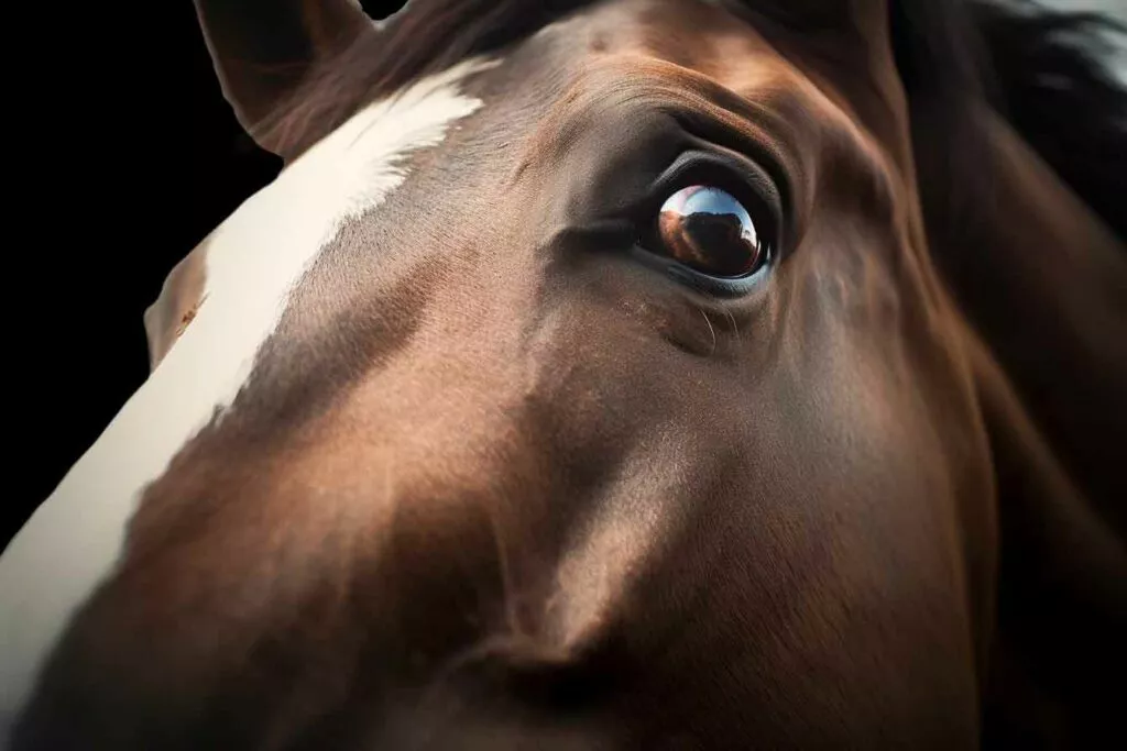 oeil dominant chez le cheval