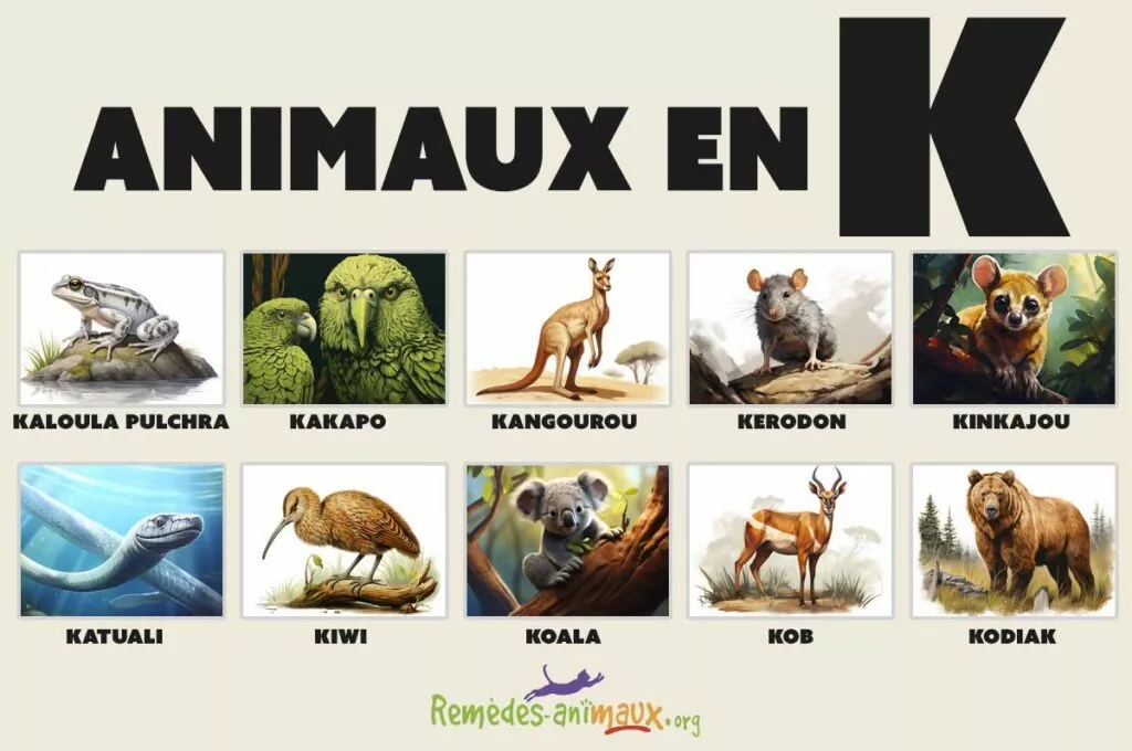 animaux en K