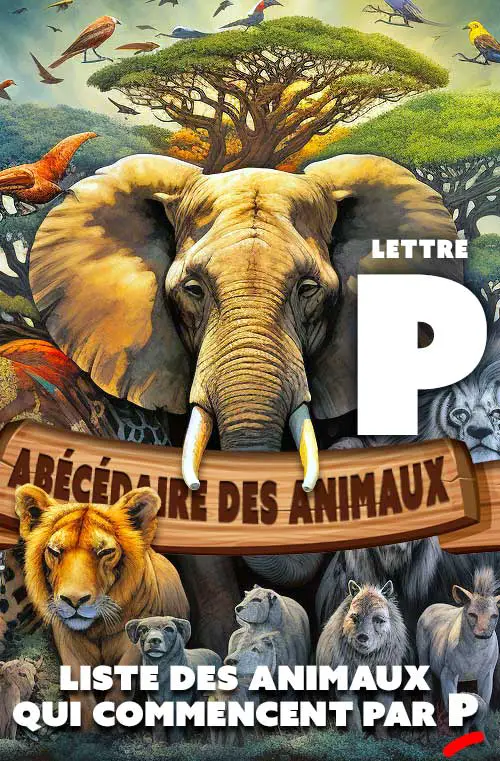 liste animaux lettre p