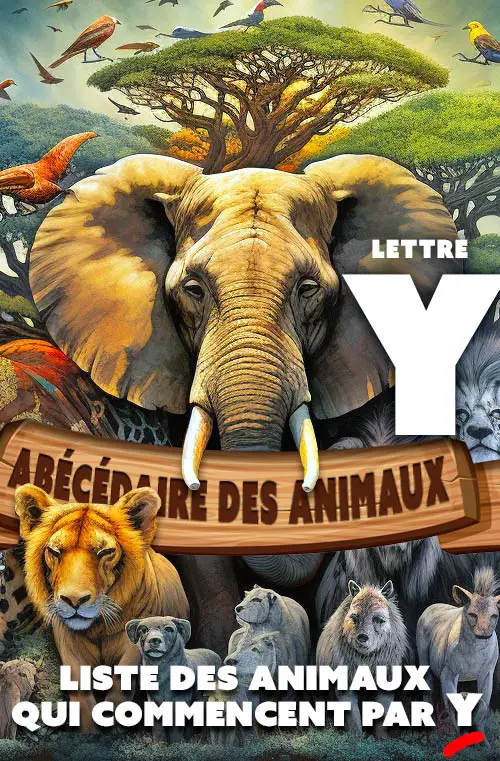 liste animaux lettre Y