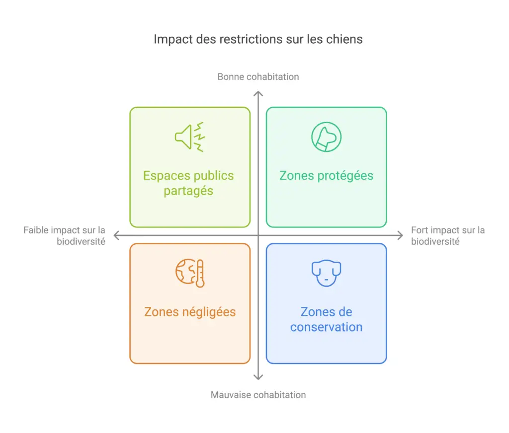 impact des restrictions sur les chiens